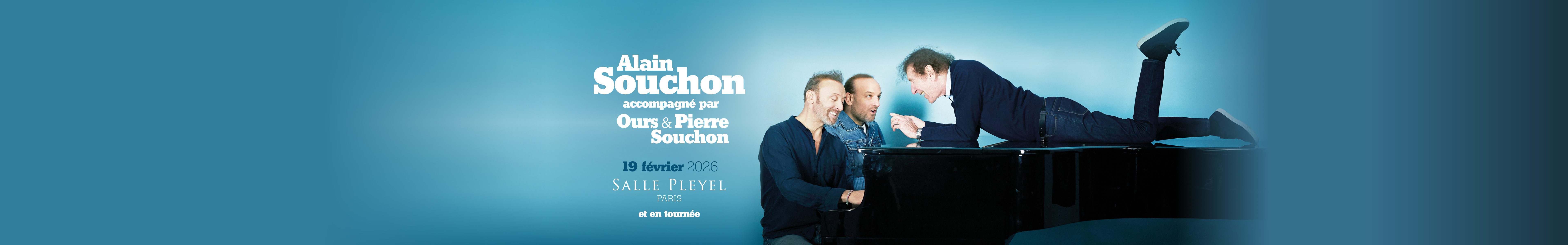 Alain Souchon accompagné de Ours et Pierre Souchon